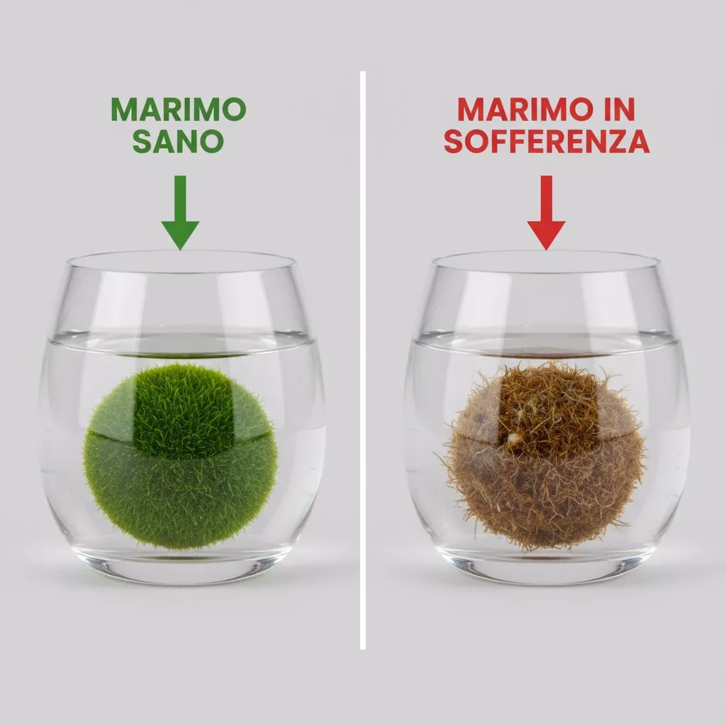 Riconoscere i Segni - Marimo Sano vs. Marimo in Sofferenza
